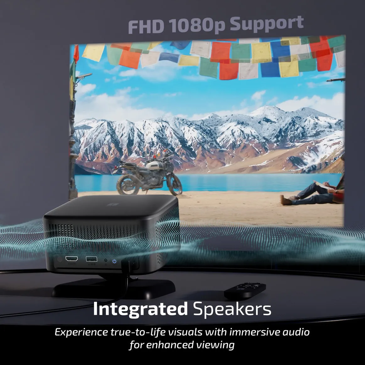 Iball Smart Projector Lumora 40 (USB| HDMI | AUX) view 5